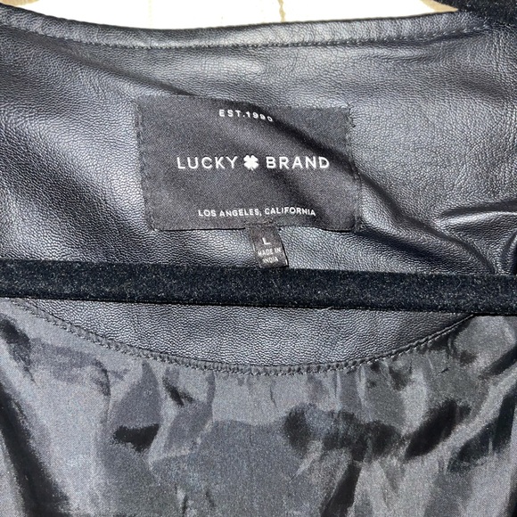 Lucky brand Faux leather and suede jacket - Picture 4 of 4